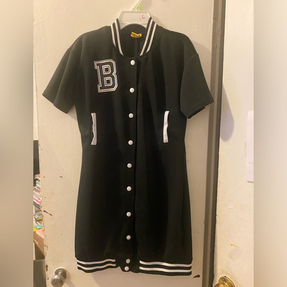 Black jersey dress
